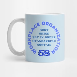 5S Workplace Organization, Lean Six Sigma Methodology Mug